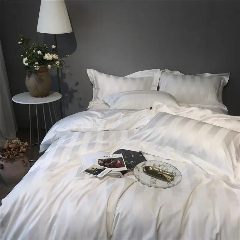 Комплект постельного белья из египетского хлопка роскошный комплект кровати в