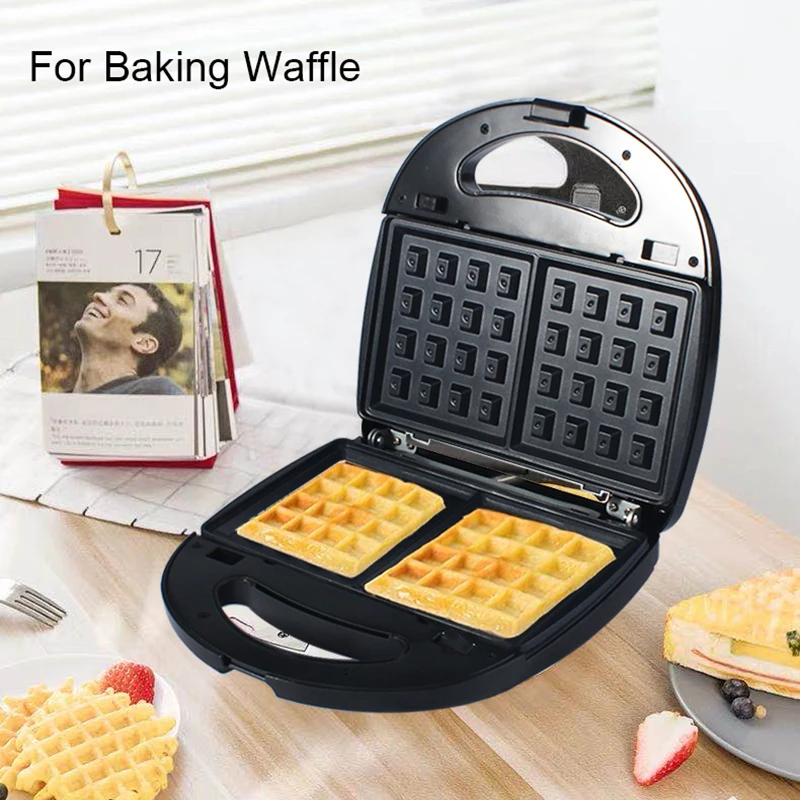 

Multifunctional Electric Waffles Maker 3 in1 Optional Baking Pan Doughnut Sandwich Waffle Molds Walnut Cake Oven Toaster Grill