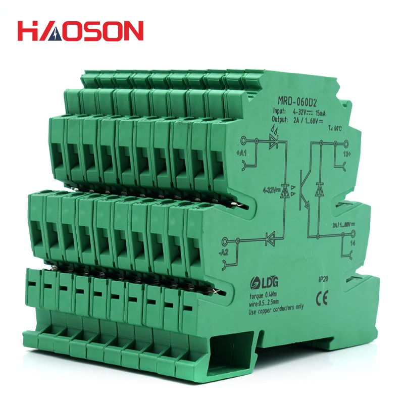 10 шт./лот Φ твердотельный релейный модуль 2 а постоянного тока 24 В ультратонкое