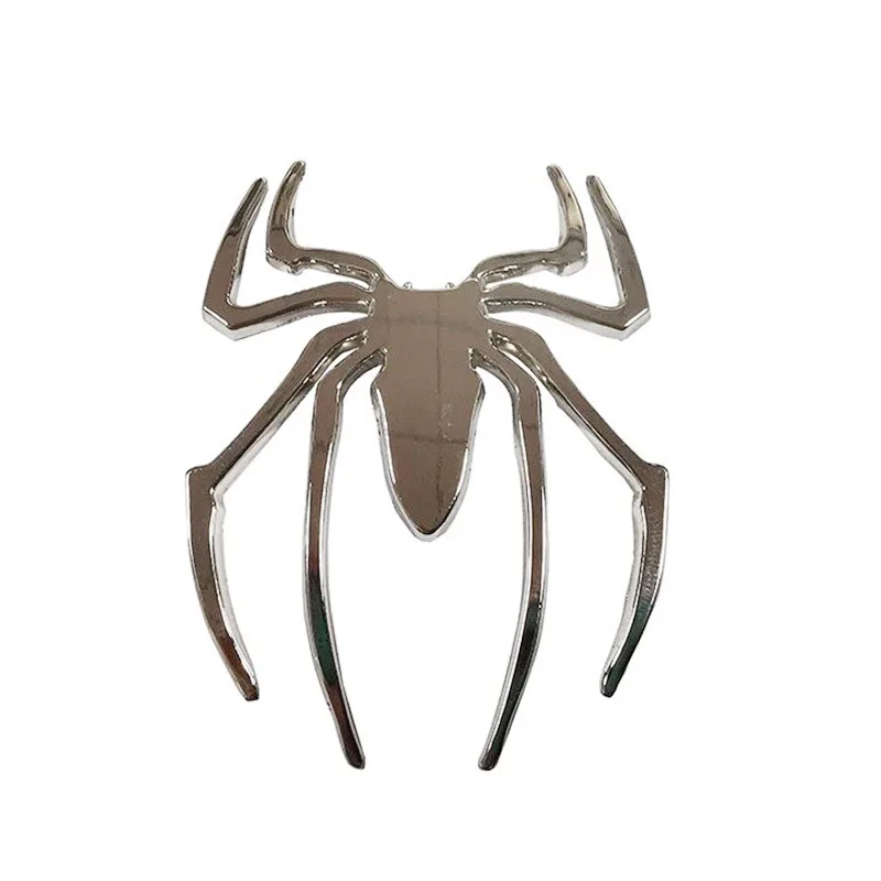 1 шт. металлические 3D наклейки для автомобиля эмблема в форме паука хромированная