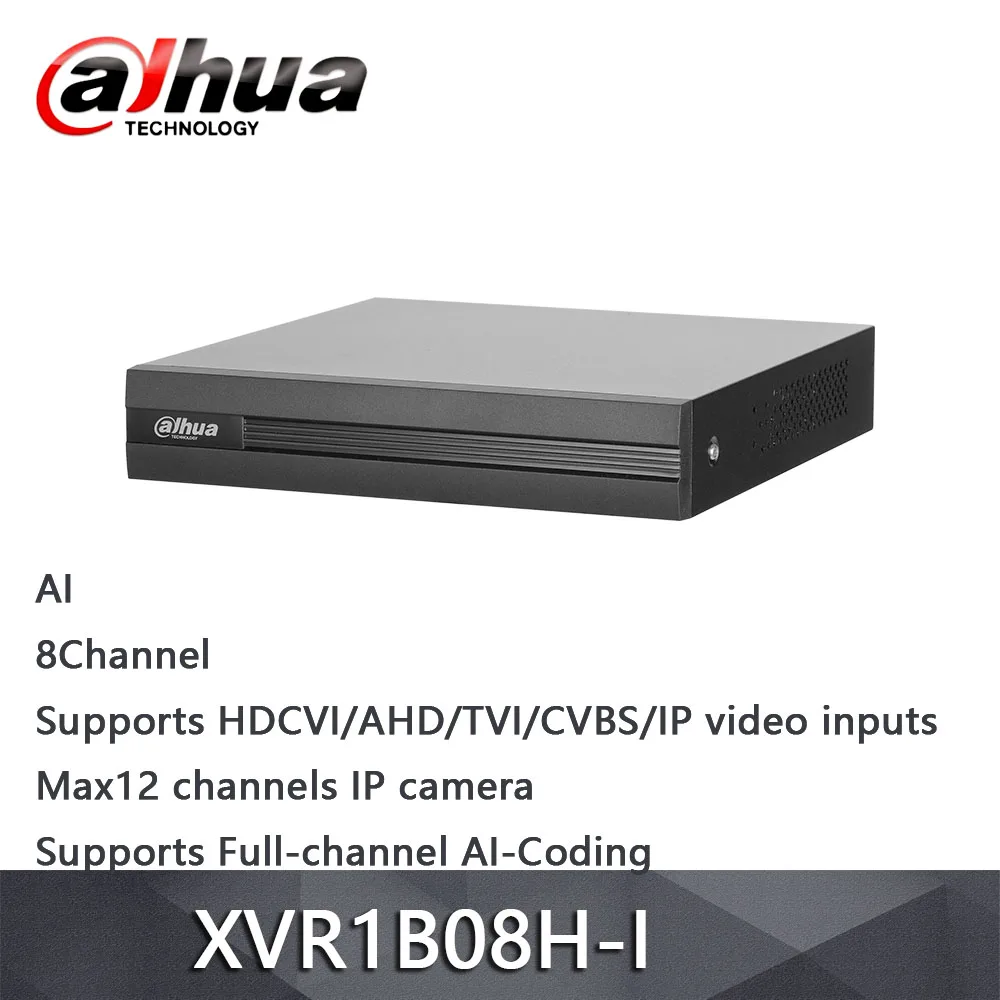 

Dahua 8-канальный xvr XVR1B08H-I Penta-образный 5M-N/1080p Cooper 1U 1HDD WizSense цифровой видеорегистратор с искусственным интеллектом