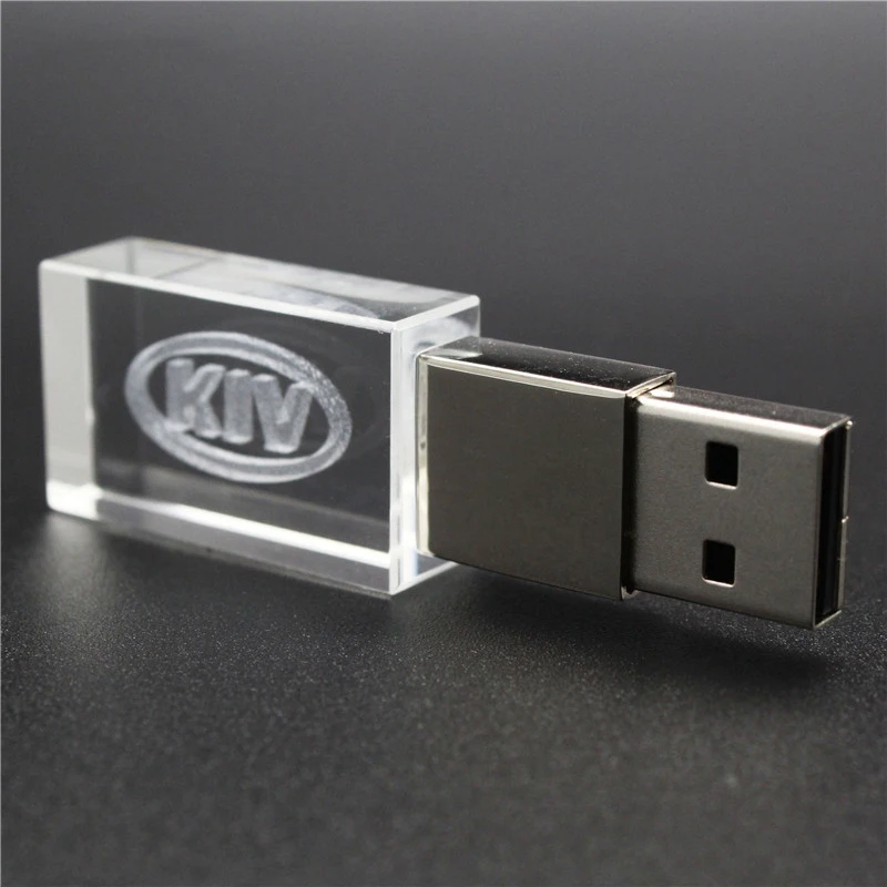 USB 2.0 O K IA металлический и стеклянный Автомобильный ключ модель флеш накопитель 4