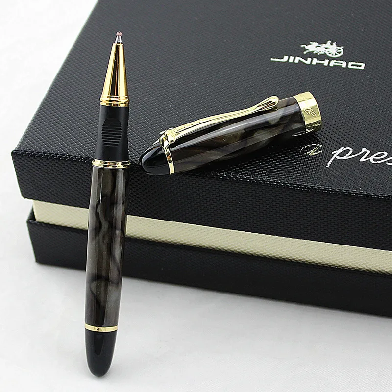 JINHAO x450 матовая шероховатая поверхность Черная Ручка-роллер высокое качество роскошные офисные школьные канцелярские принадлежности материал металлические принадлежности