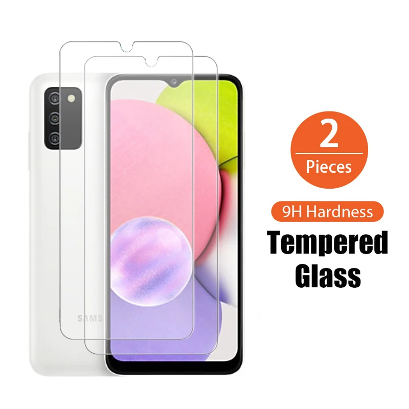 

2PCS For Samsun A03 03s Core Temperad Glass on For Samsung Galaxy A 03 s A03 Core galaxi a03 screen protection film sansumg a03s