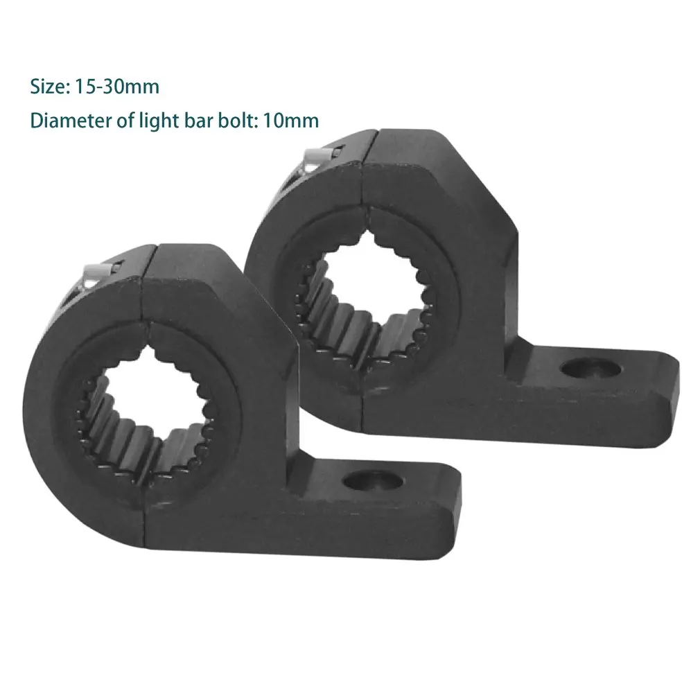 

2pcs Bull Bar Mount Bracket Fog Driving Light Spotlight Universal Clamp Bracket 15-30mm for Car Motorcycle Crash Bar Guard