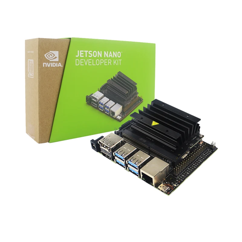NVIDIA Jetson нано Комплект разработчика для искусственного интеллекта AI вычислительная Процессор 4 Гб 64 бит LPDDR4 | акриловый Чехол | Вентилятор охлаждения
