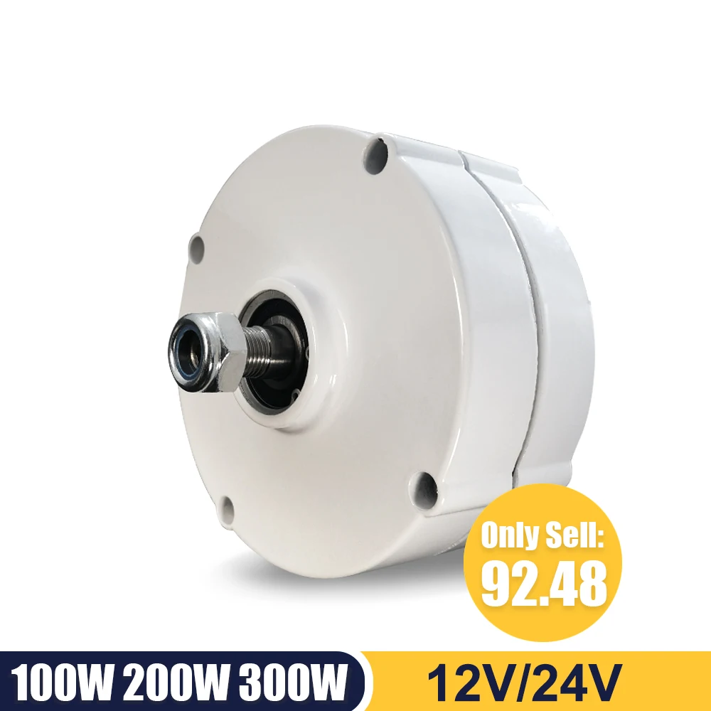 Китайский завод низкоскоростной генератор с постоянным магнитом 100 Вт 200 300 12 В/24 В