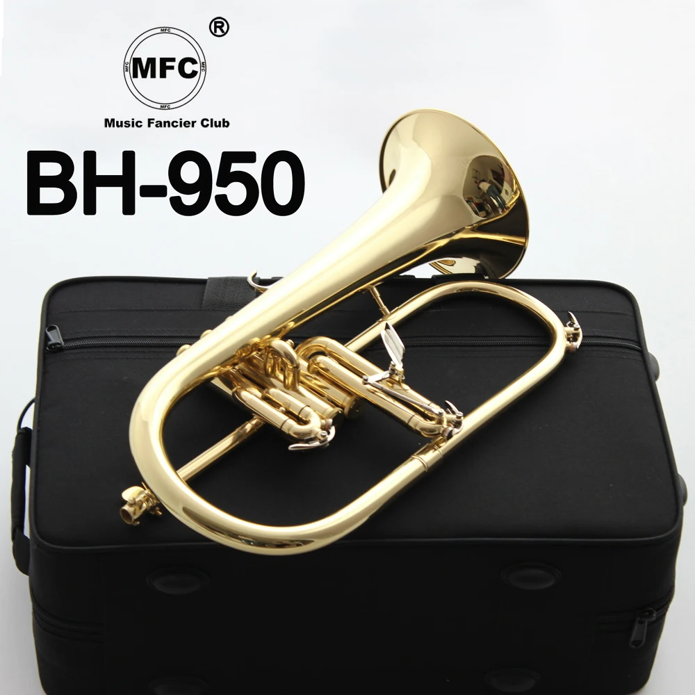 Музыкальный Профессиональный флугелхорн Fancier Club BH 950 золотой лак с чехлом