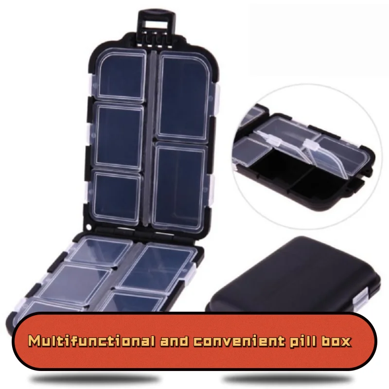 

10 Grids Compartments Fishing Tackle Storage Box Lure Hook Rig Bait Plastic Storage Case Necessary Tool