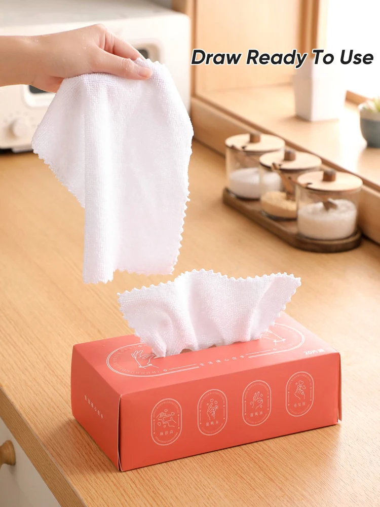 Кухонные тряпки JOYBOS для уборки бытовые съемные водопоглощающие не прилипающие к