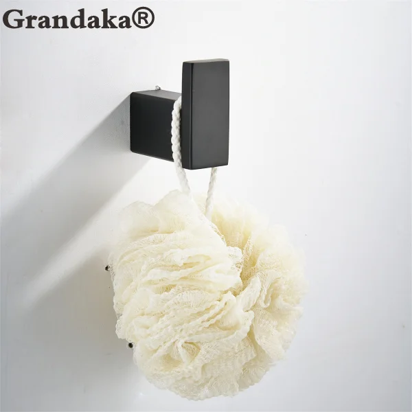 

SUS 304 Stainless Steel Black Matte Wall Mounted Robe Hook Towel Hook Coat Hat Door Hanger Bathroom Accessories Hardware