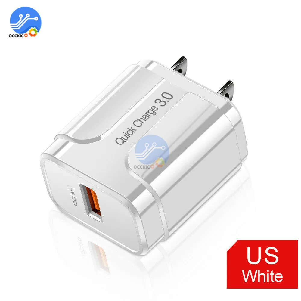 5V 3A Быстрая зарядка QC 3,0 USB зарядное устройство ЕС США вилка Путешествия стены мобильный телефон зарядное устройство адаптер, быстрая зарядка для iPhone для Xiaomi