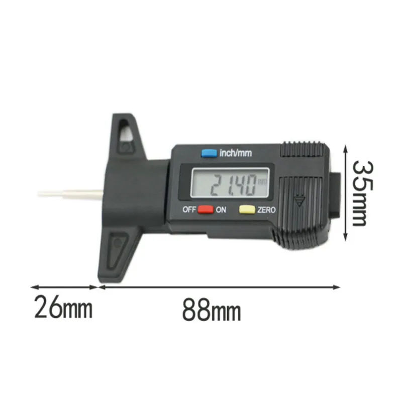 Модель шин линейка для замера глубины светодиодный электронный цифровой дисплей