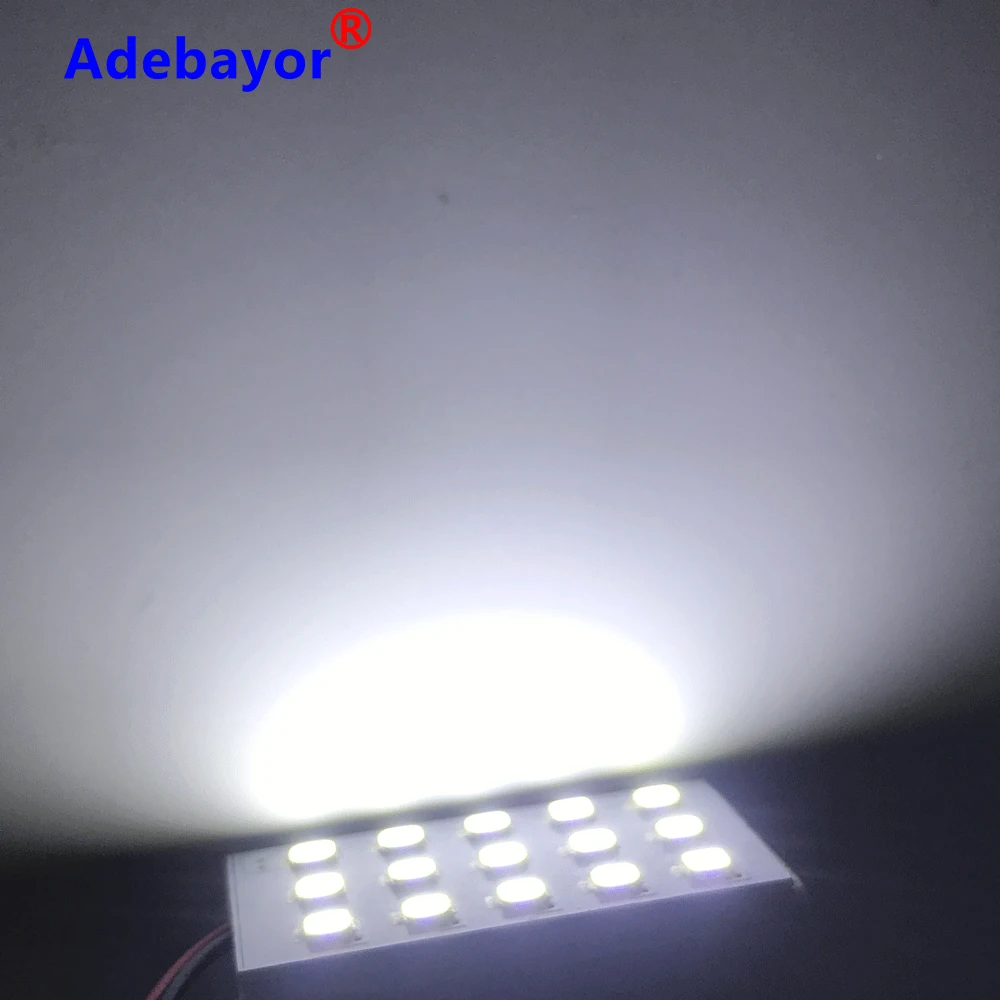 4 шт. SMD 2835 Светодиодный купольный панельный светильник для салона автомобиля