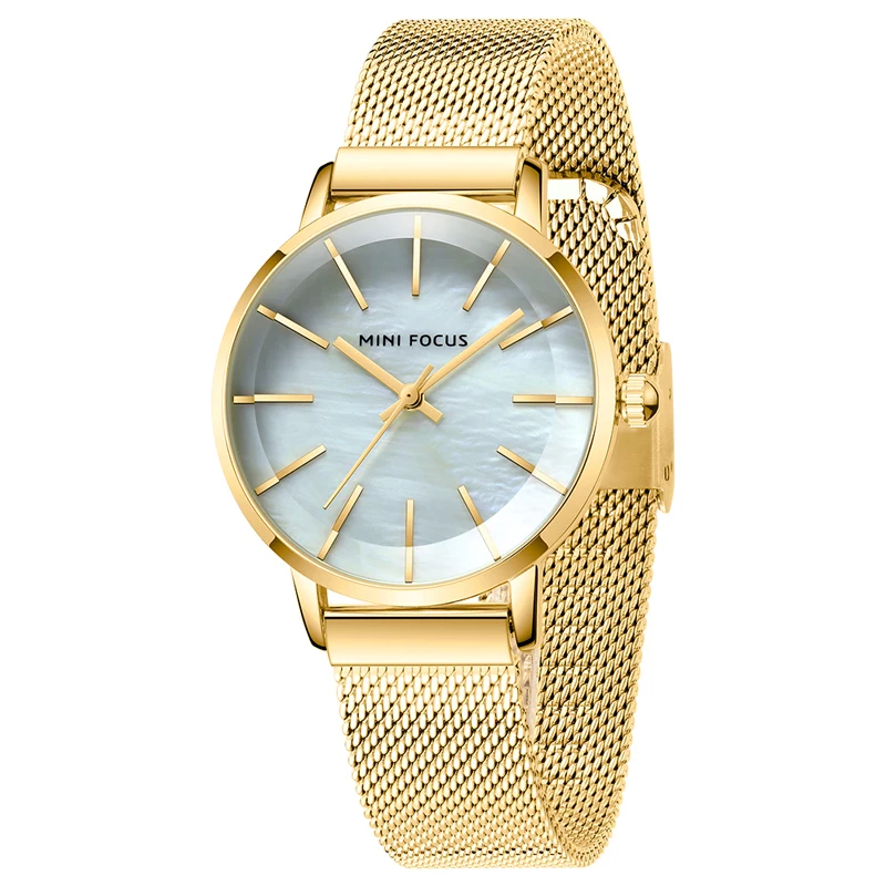 

Luxury Fashion Women Watches Rose Gold Stainless Steel Mesh Strap Ladies Quartz Wristwatches Minimalist Female Clock waches 2020