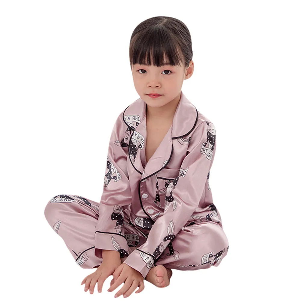 Одежда для малышей с зайцем из мультфильма мальчиков и девочек Топы + штаны