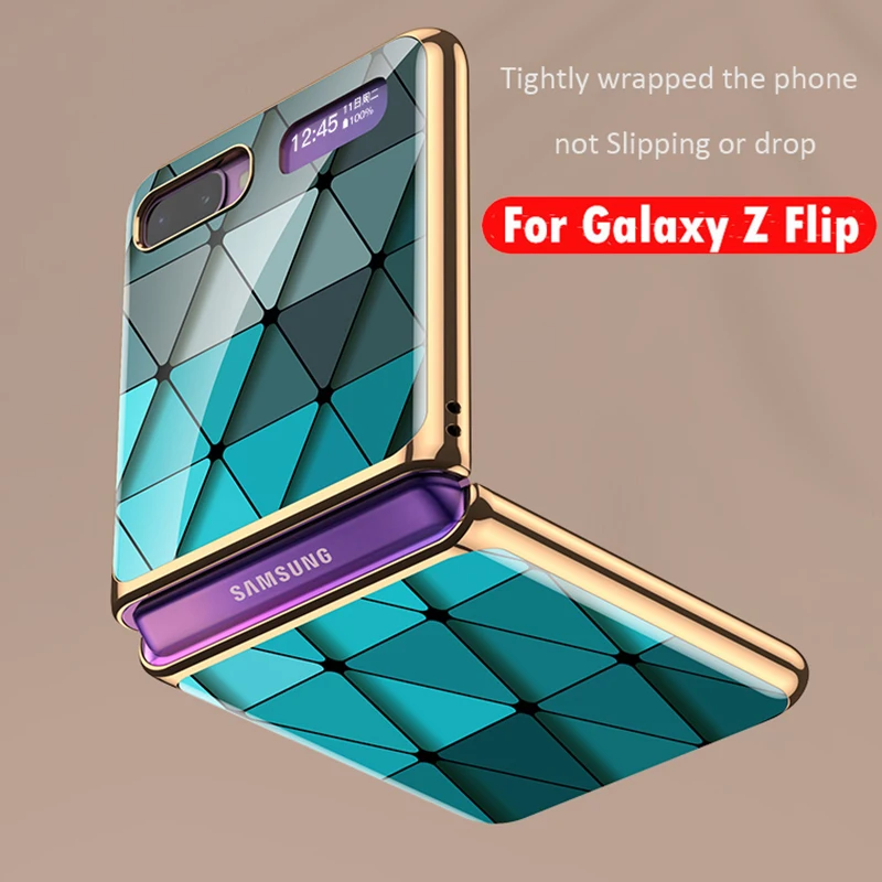 Чехол-книжка для Samsung Galaxy Z, Твердый чехол из закаленного стекла с мраморным рисунком для Samsung Galaxy Z, Роскошные Флип-Чехлы с рамкой и покрытием от AliExpress WW
