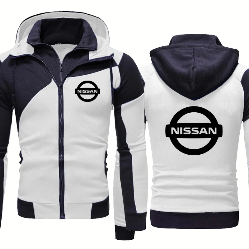 

Высококачественные модные мужские куртки с логотипом NISSAN на весну осень повседневная мужская толстовка на молнии из искусственного хлопка