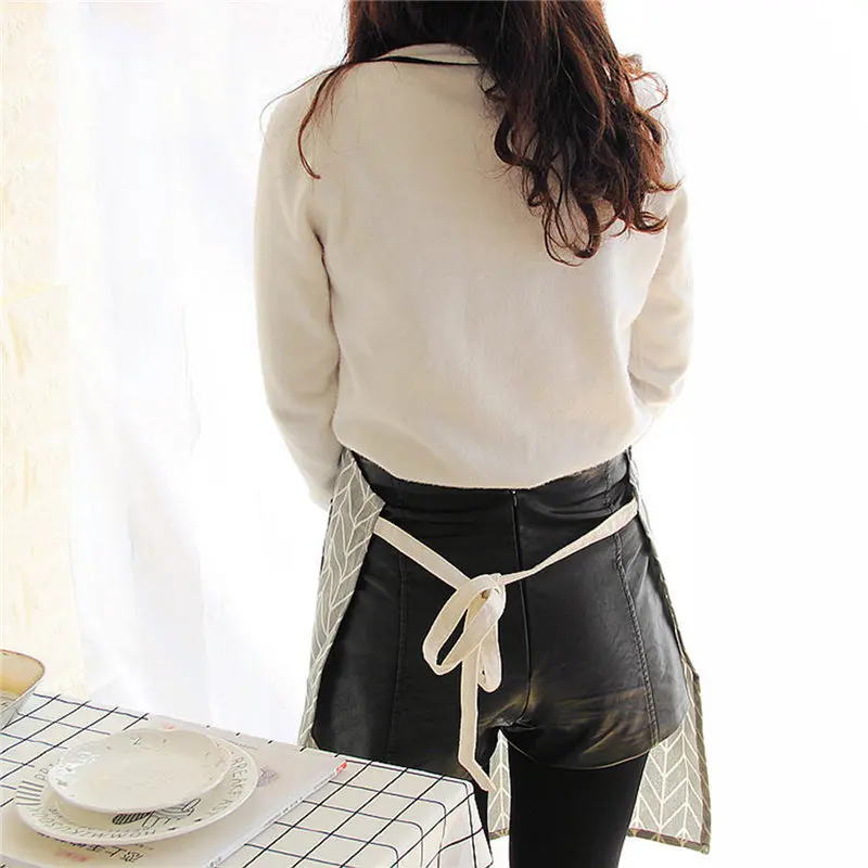 Многофункциональные кухонные инструменты из хлопка и льна фартук для выпечки