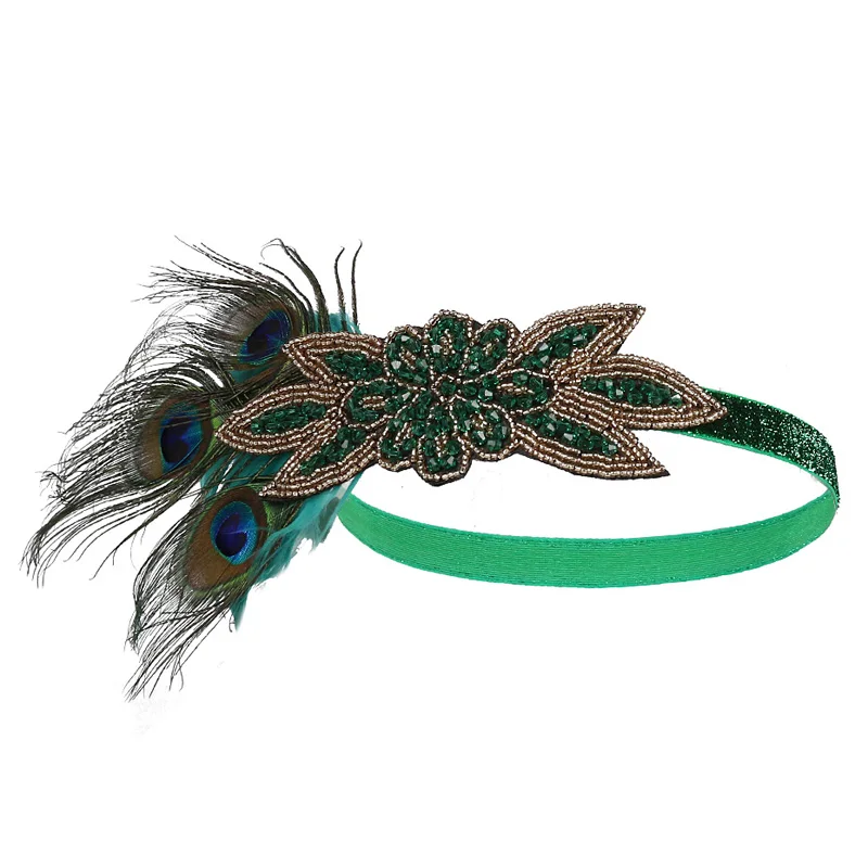 Женский винтажный головной убор 1920-х годов Great Gatsby Flapper украшение для свадьбы