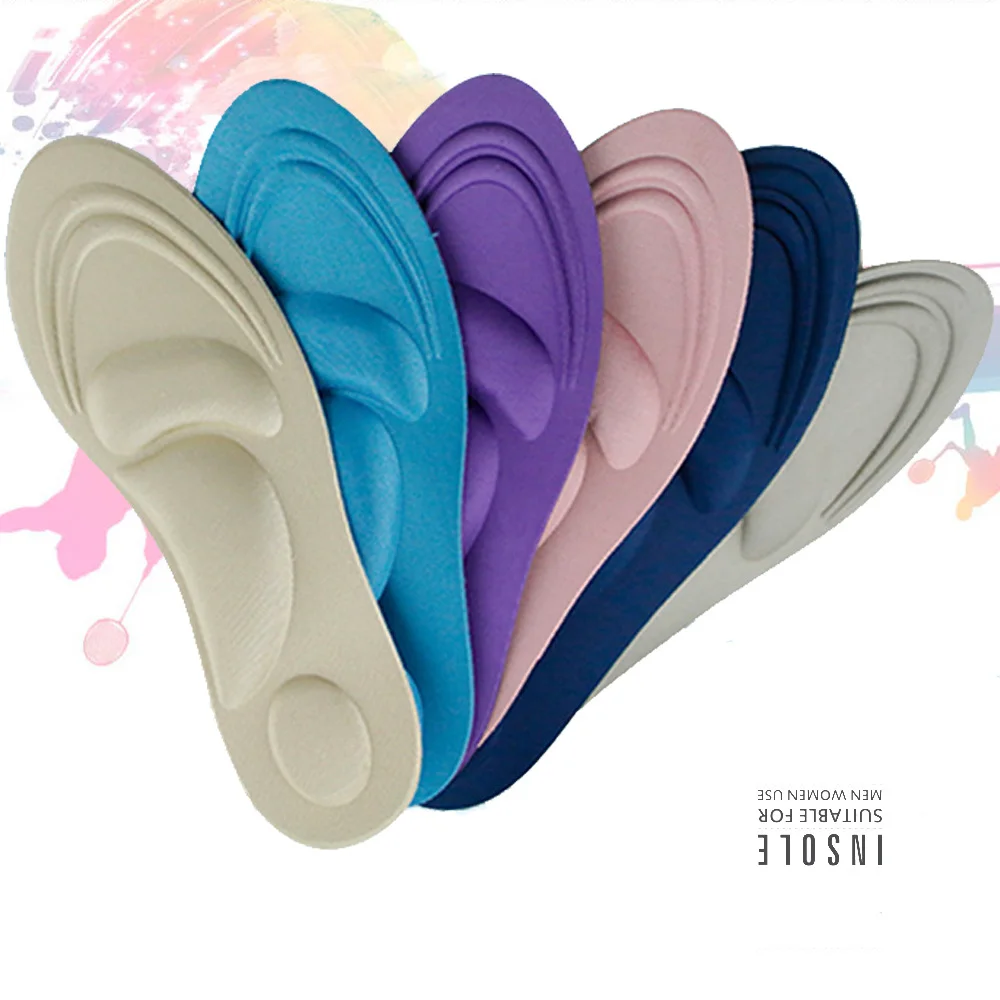 

2Pcs Sponge Insoles Men Women Pain Relief Soft 4D Memory Foam Orthopedic Insoles Shoes Flat Feet Arch Support Insole Sport Pads