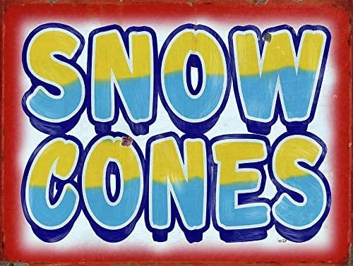 Снежные конусы SwanLace в стиле ретро металлические знаки для украшения стен 8x12