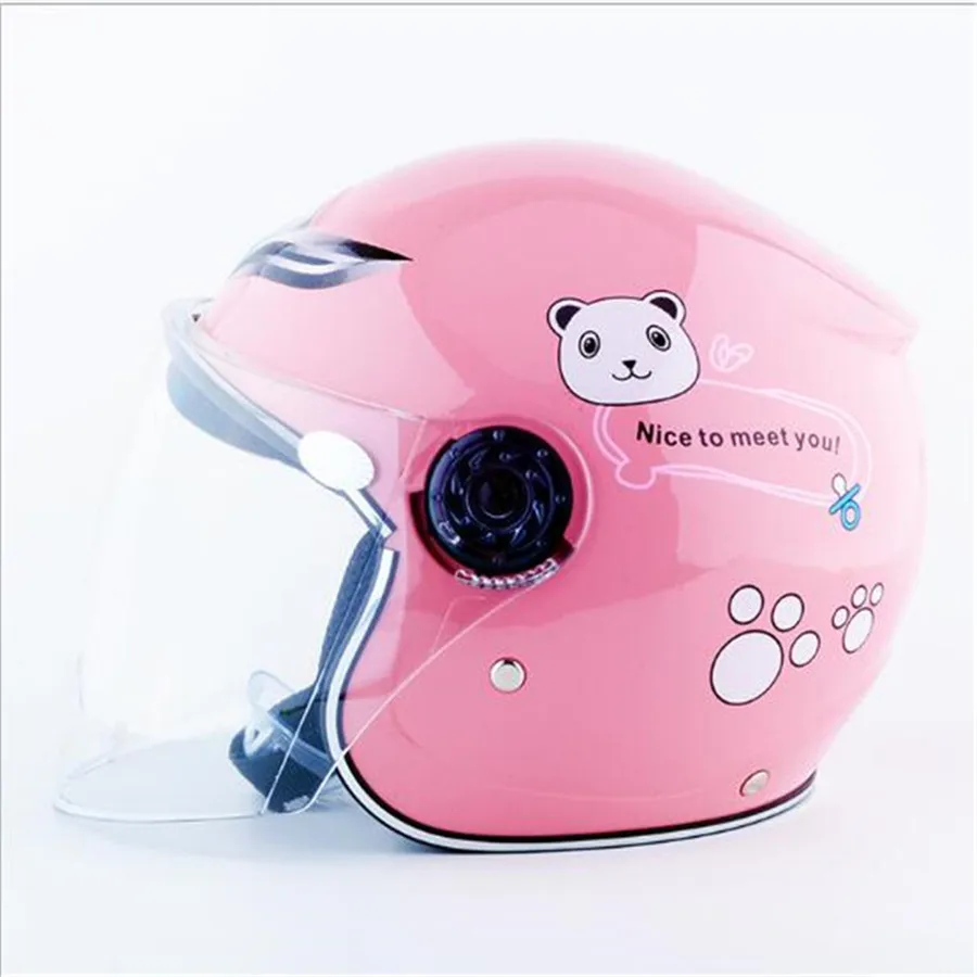 

Симпатичные детские шлемы розового цвета, мотоциклетный скутер, детский безопасный шлем для детей, мотоциклетные велосипедные шлемы