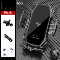 Car Phone Holder Car Wireless Charger Magnetic Charging for Samsung Galaxy S20 S21 Ultra Plus Automatic Infrared Sensor