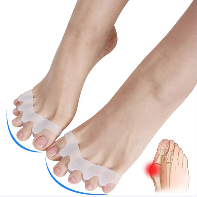 2 шт. вальгусная скобы для пальца ноги сепаратор при захождении пальцев друг на