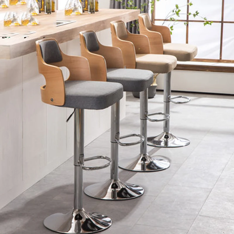 63-80 см регулируемый барный стул вращающийся Европейский стиль современный