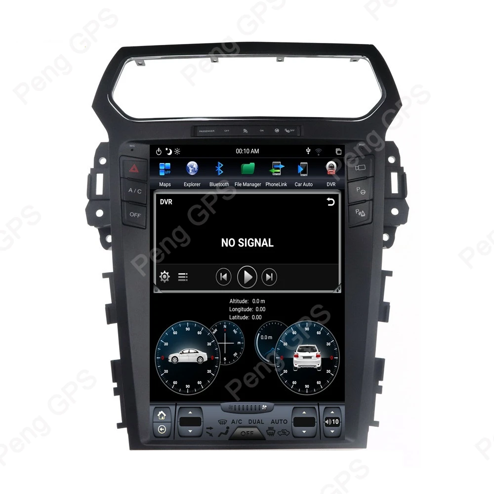 Android 8,1 автомобильное радио gps навигация для Explorer 2011- Tesla вертикальный 12," экран dvd-плеер 4K блок