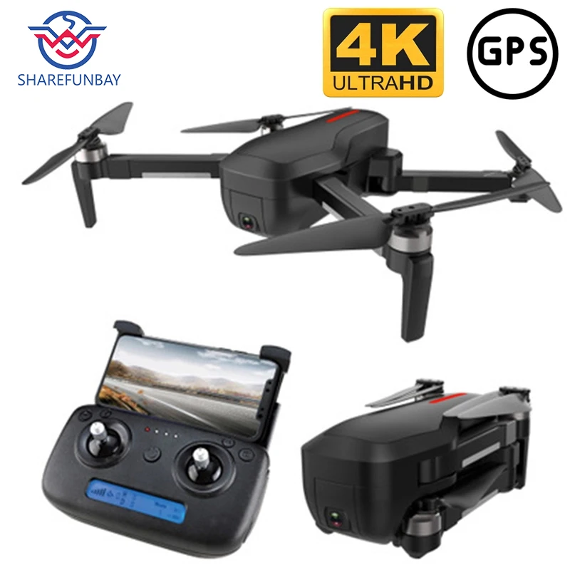 CSJ X7 складной Дрон с GPS 4 K HD 5G экран Трансмиссия бесщеточный Квадрокоптер