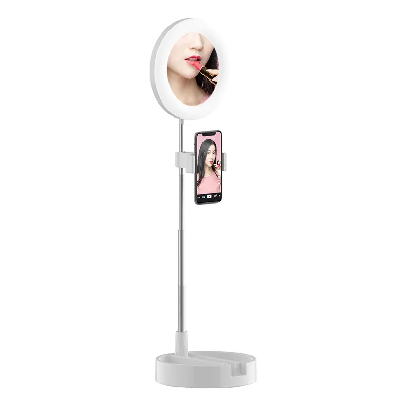G3 Foldable One-Piece 6Inch LED Ring Light Round Stand Phone Holder for Live Broadcast Selfie Video |