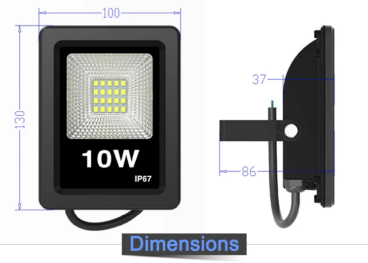 

220V LED flood light 10W reflector LED flood light waterproof IP67