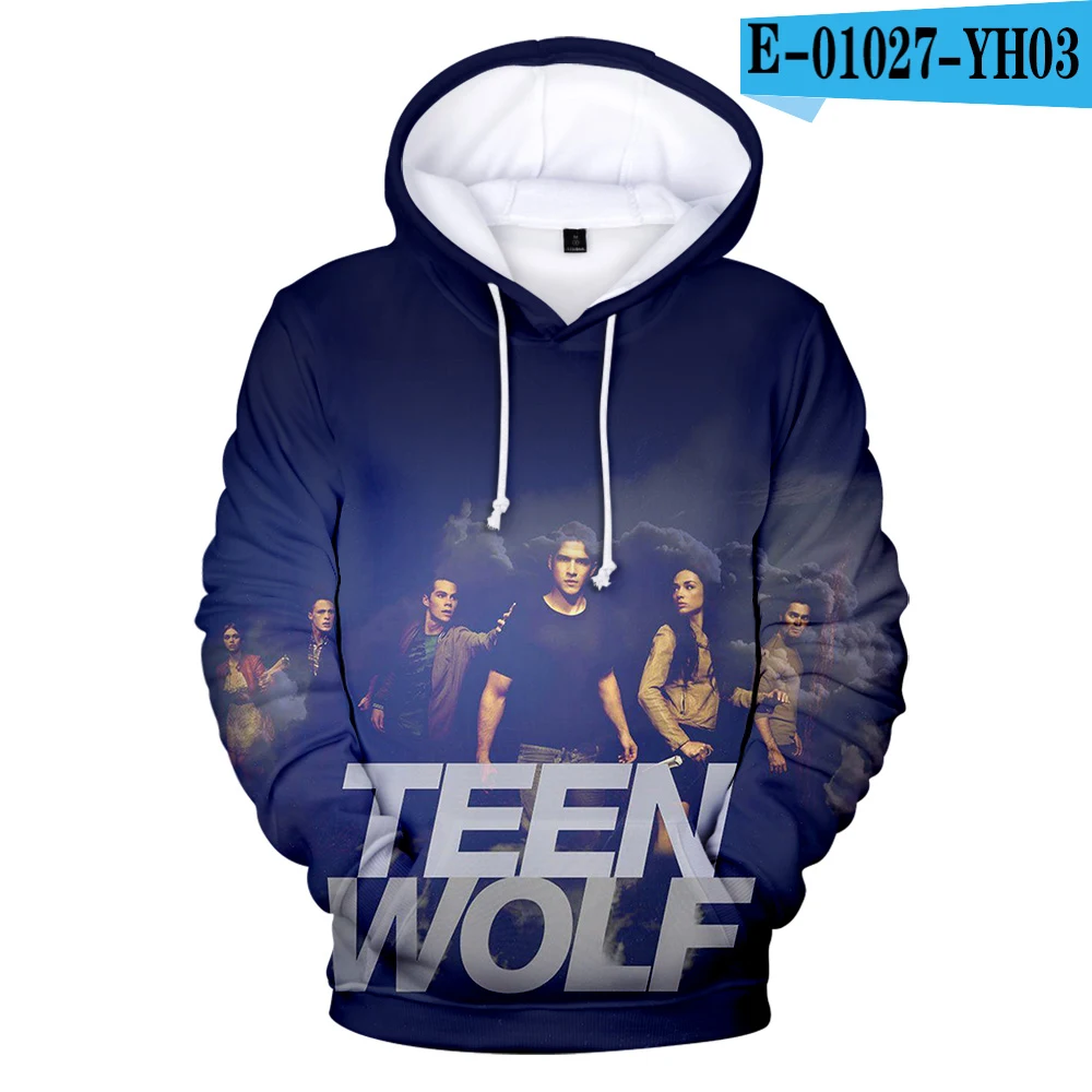 Роскошные Wolf Derek hale толстовки Mannen высокое качество Trui осень зима с рисунком