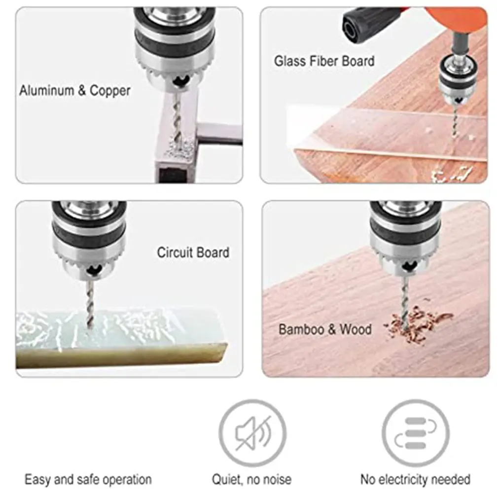 Ручная дрель мощная емкость точный Зажимной патрон из литой стали двойные