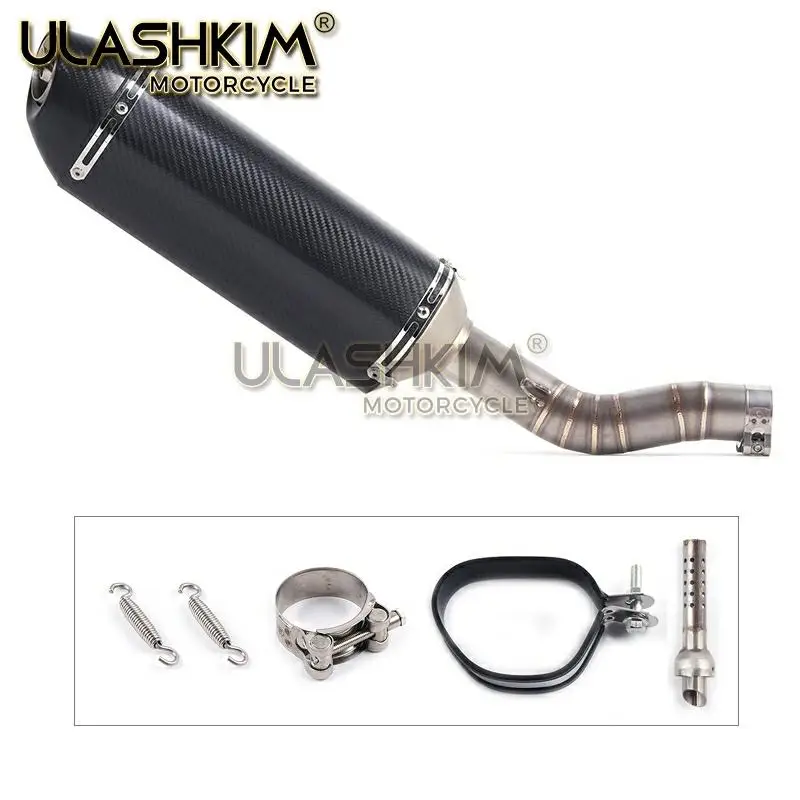 Мотоцикл Полная система глушитель выхлопной трубы среднего звена скольжения для