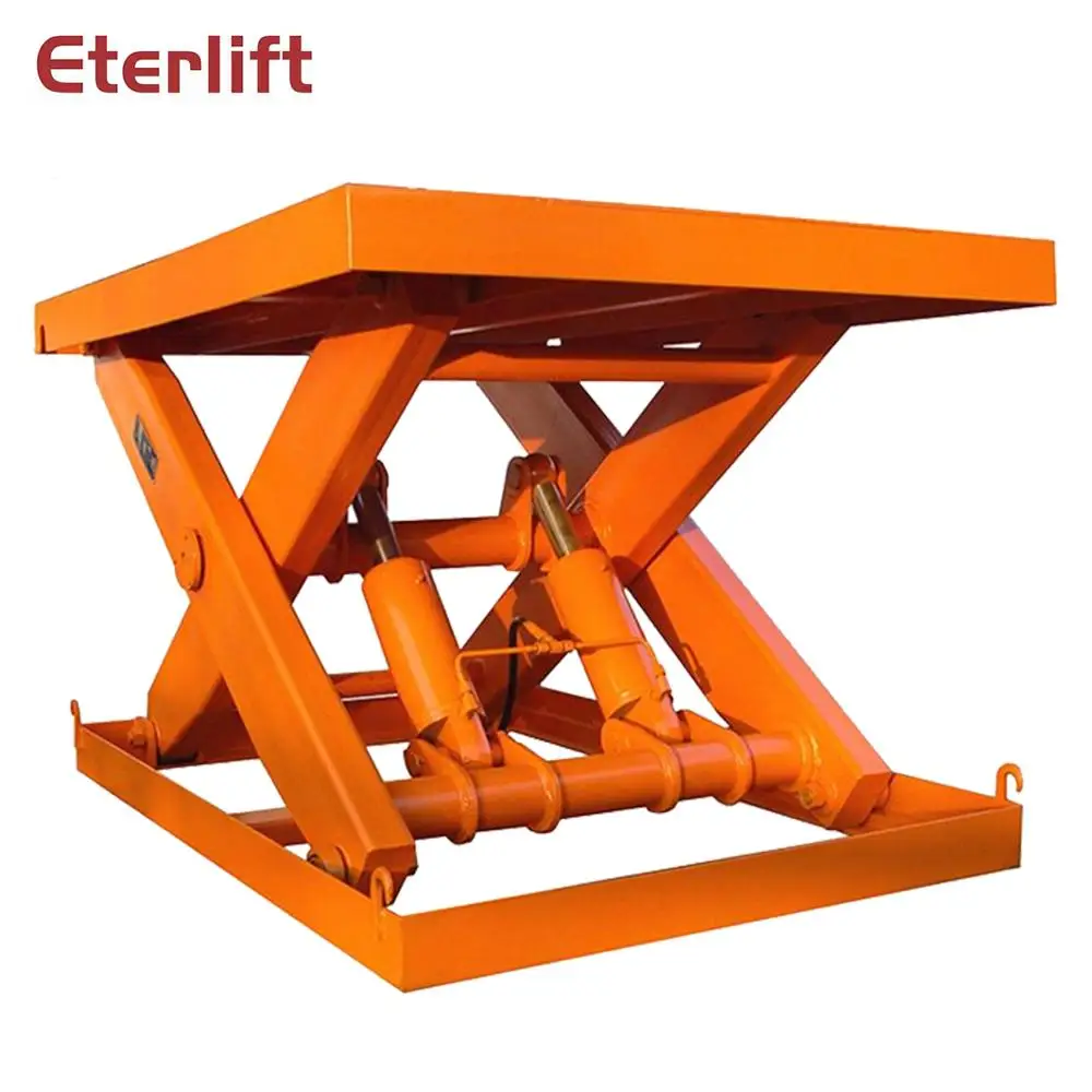 Различные виды стационарных ножничных подъемных столов используются для