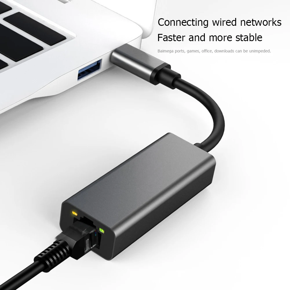 

Ethernet-адаптер, сетевая карта USB Type C к RJ45 Ethernet-адаптер, совместимый с Lenovo Yoga 720/910/920