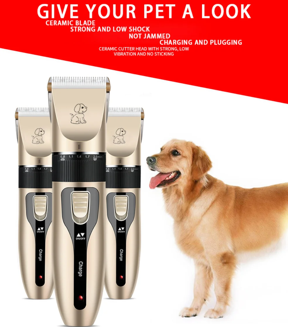 

Dog Clipper Dog Hair Clippers Grooming (Pet/Cat/Dog/Rabbit) haircut Trimmer Shaver Set Pets cordless Rechargeable Professional