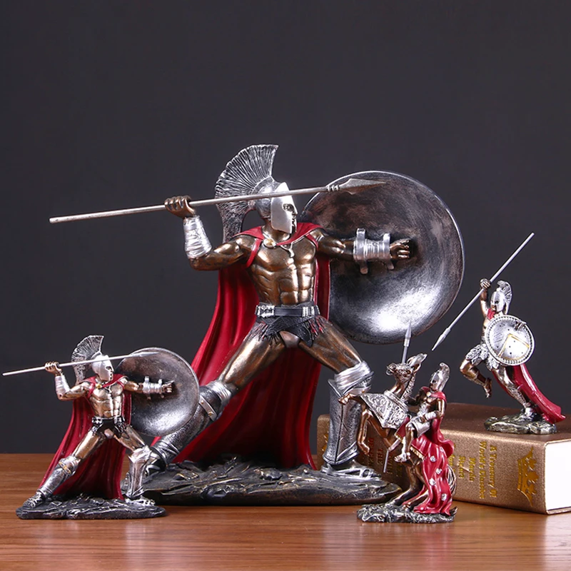 Ретро спартанская модель древнего римского декора Статуэтка из смолы украшение