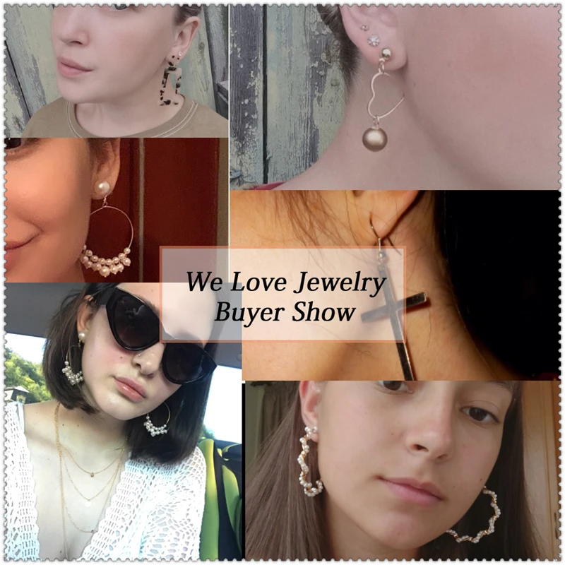 

Hot Sale Fashion Bohemian Earrings Set For Women 2021 New Trendy Flower Round Geometric Earring Female Fashion Jewelry