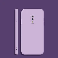 For OPPO Realme Soft TPU Silicone Protective Square Phone Casing Simple Purea Colors Back Cover Fundas