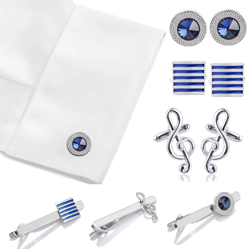 

French Shirt Square Cylinder Cuff Links Wedding Groom Clips & Cufflinks Men Business Unique Apparel Accessories Jewelry