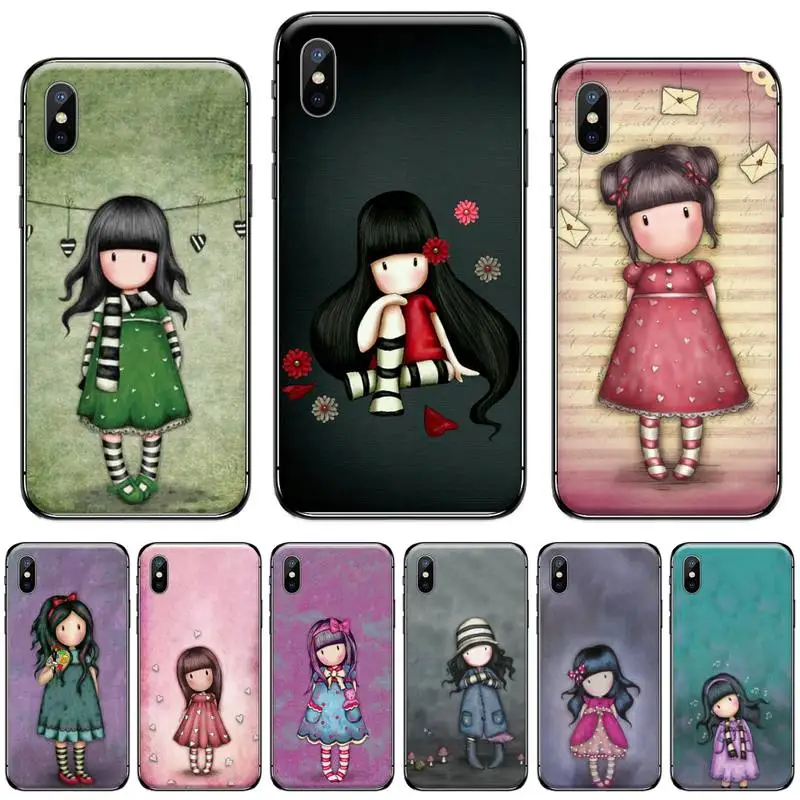 Милый чехол для телефона с рисунком девушки из мультфильма Santoro Gorjuss iphone 5 5s 5c se 6 6s 7