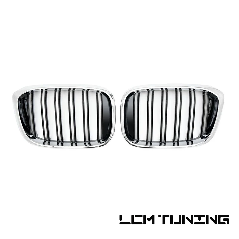 Замена Стиль ABS Пластик двойные рейки Передняя решетка Накладка для бмв X3 G01 X4 G02