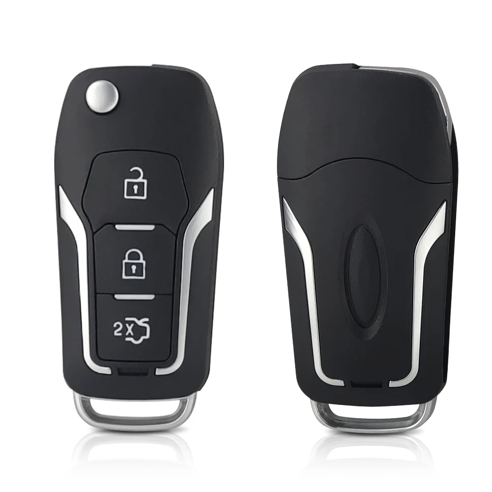 Складной ключ OkeyTech с 3 кнопками модифицированный дистанционный 433 МГц FO21 Blade 4D63/4D60