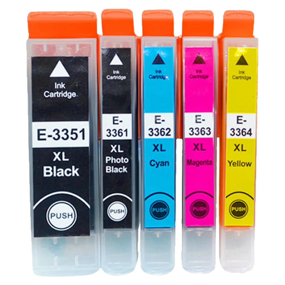 

Картридж с чернилами для принтера Epson 33XL T3351 T3361 T3362 T3363 T3364 Expression Premium XP 530 540 630 635 640 645 830 900 XP7100 принтер