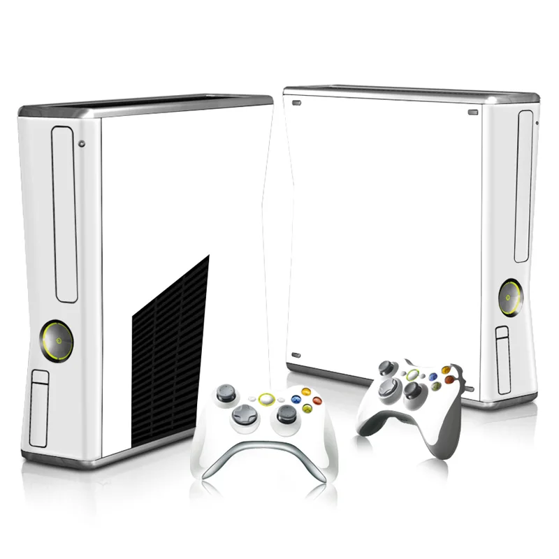 Виниловая наклейка с деревянным и чистым дизайном для Xbox 360 Slim консоль + 2 шкуры