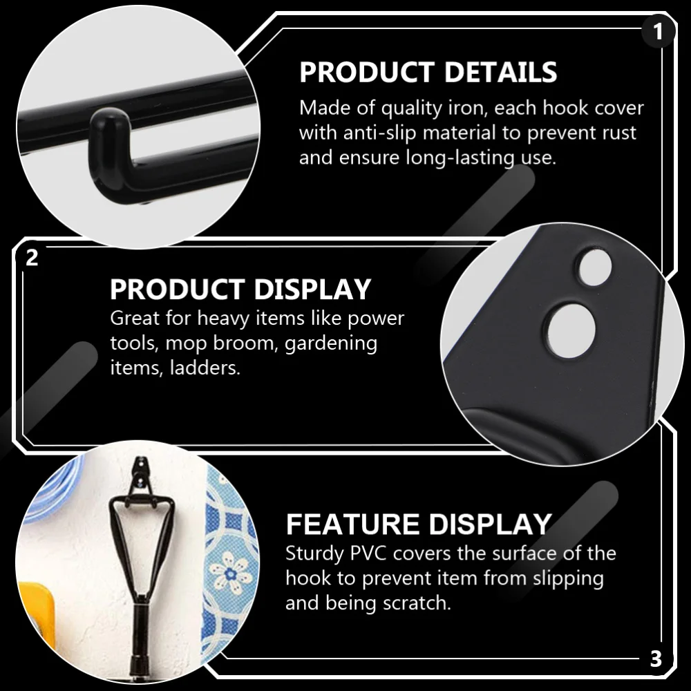 2 шт. сверхмощные крючки для хранения в саду|Крючки и направляющие| |